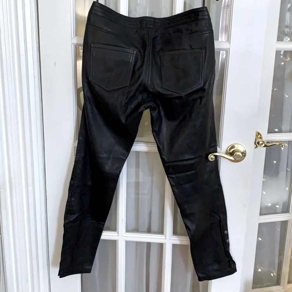Genuine Leather SCOTCH & SODA Jolie Vagabonde Leather Pants - Small/1 - Like New - Picture 2 of 11